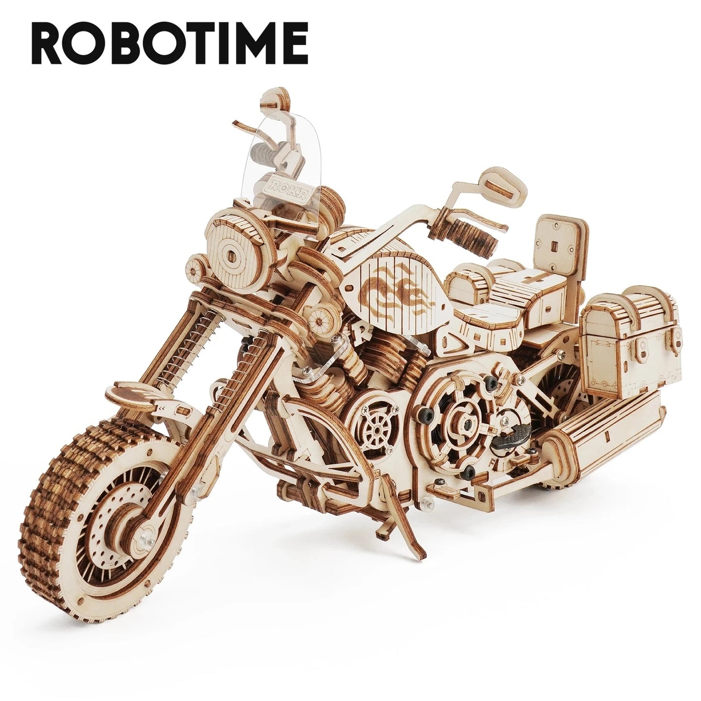 Cruiser Motorcycle DIY Wooden Model 420 Pcs Building Block Kits Funny Toys Gifts For Children Adults™️