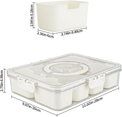 Plastic Food Storage Lunch Box With Lid (Pack of 2)